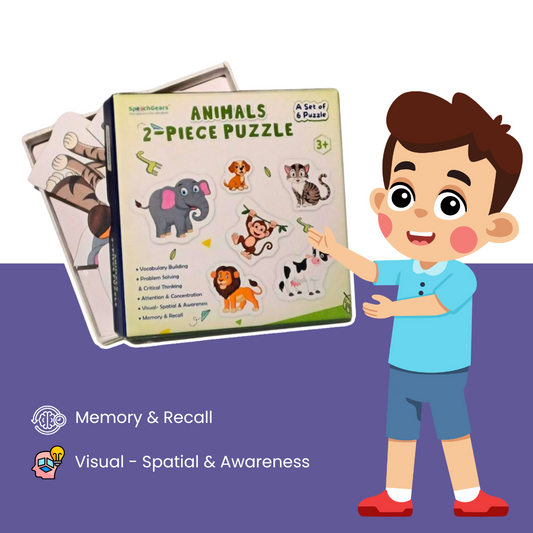 Animals 2 Piece Puzzle