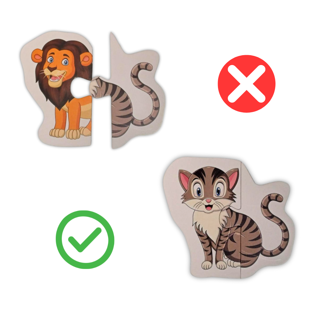 Animals 2 Piece Puzzle